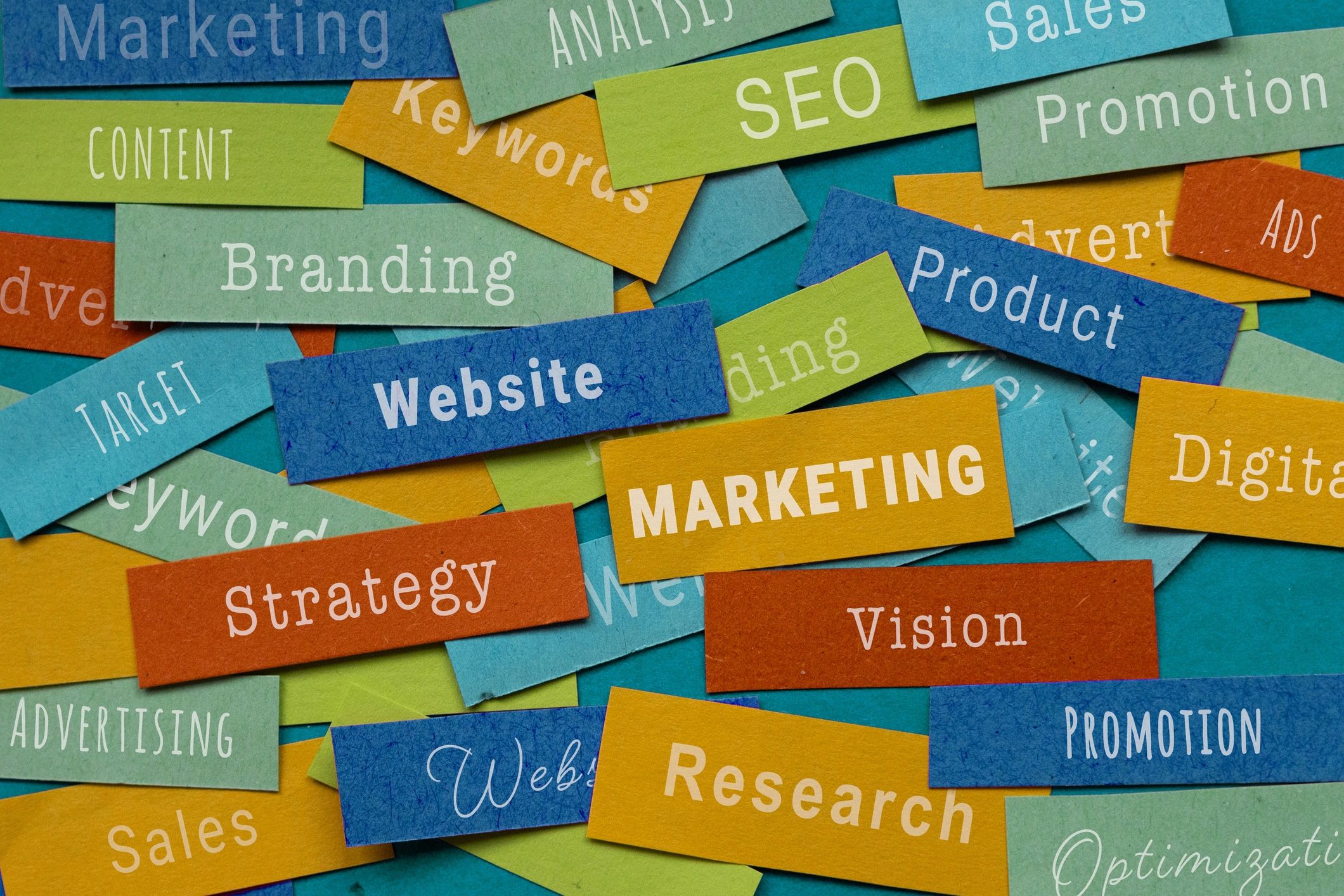 Creative brainstorming session with digital marketing tools